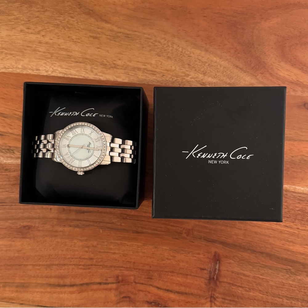 Kenneth Cole Pave Mother of Pearl Watch - Picture 4 of 5